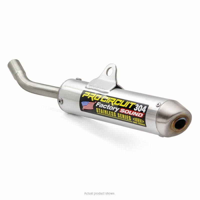 PRO CIRCUIT 304 Schalldämpfer Aluminium gebürstet/Endkappe Edelstahl Yamaha YZ85