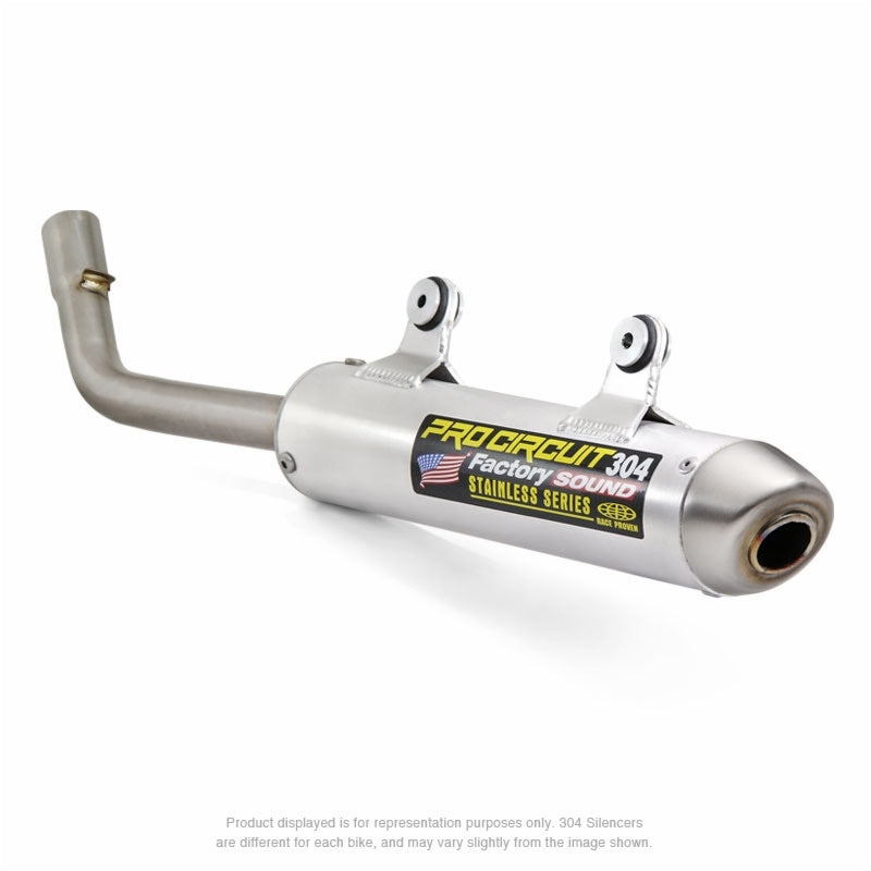PRO CIRCUIT 304 Schalldämpfer Aluminium gebürstet/Endkappe Edelstahl KTM/Husqvarna