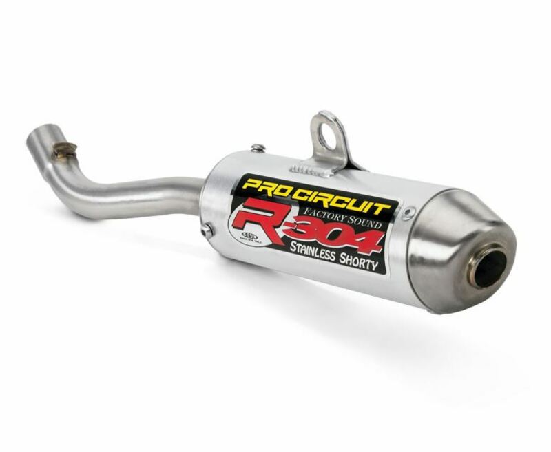 PRO CIRCUIT R-304 Schalldämpfer Aluminium gebürstet/Endkappe Edelstahl KTM/Husqvarna 65