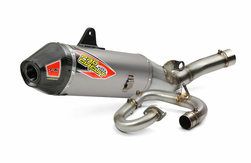PRO CIRCUIT T-6 Euro Auspuffanlage komplett Edelstahl/Schalldämpfer Titan/ Endkappe Carbon Yamaha YZ450F