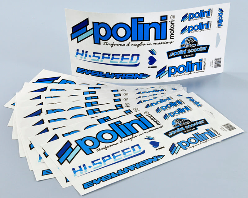 POLINI Blue Line Aufkleber