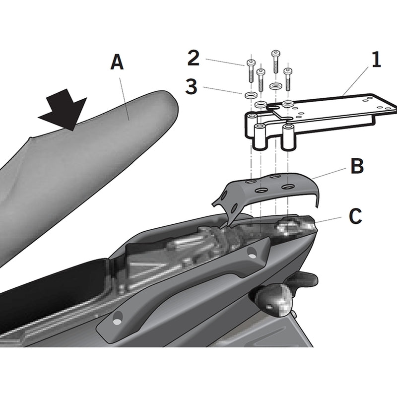 SHAD Top Master Montagesatz - Gilera