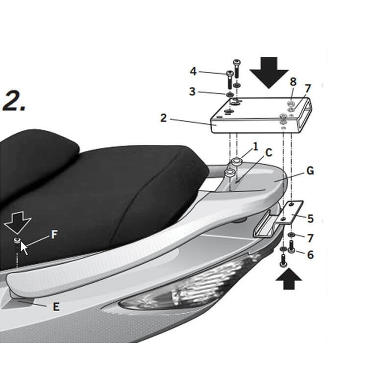 SHAD Top Master Montagesatz - Kymco