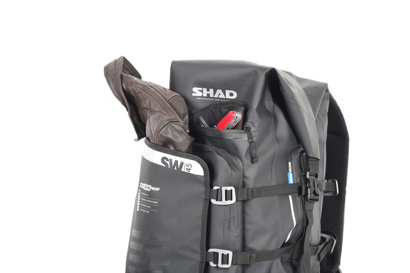 SHAD SW45 Wasserdichter Rucksack schwarz 40L