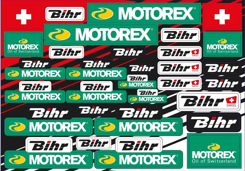 BLACKBIRD Motorex & Bihr Aufkleberbogen