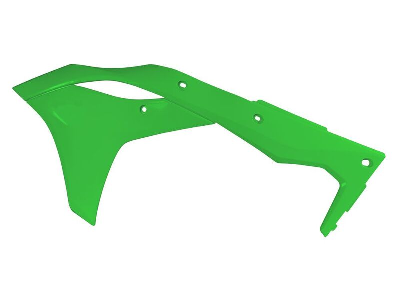 RACETECH Kühlerspoiler grün Kawasaki KX250F