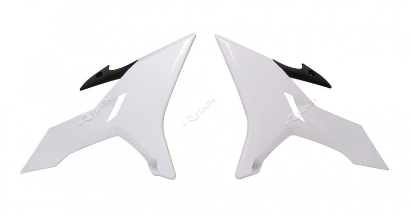 RACETECH Kühlerspoiler Revolution weiß Yamaha YZ125/250