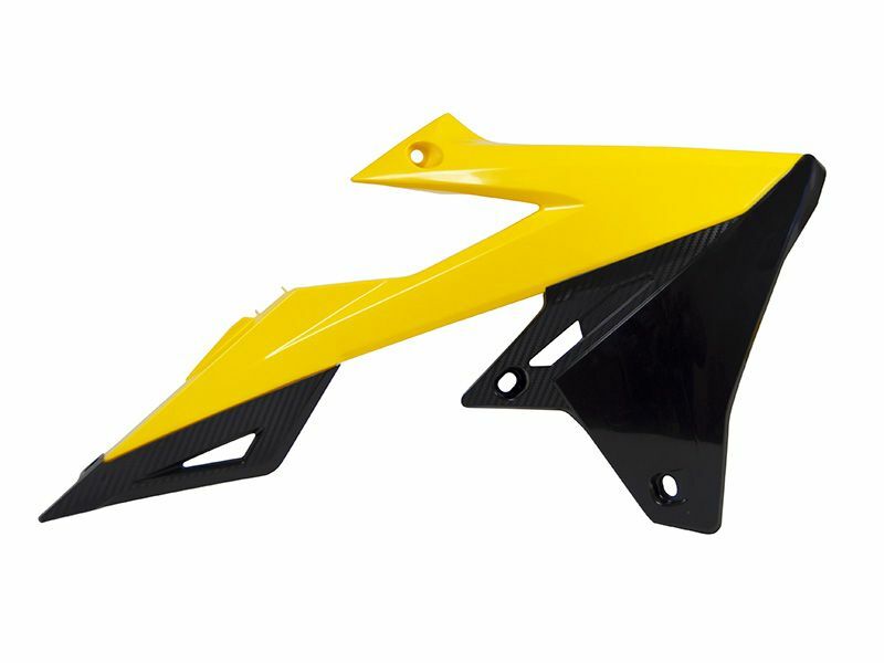 RACETECH Kühlerspoiler gelb /schwarz Suzuki RM-Z450
