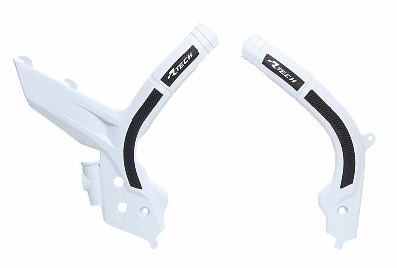 RACETECH Bi-Material Rahmenschutz Weiß/Schwarz