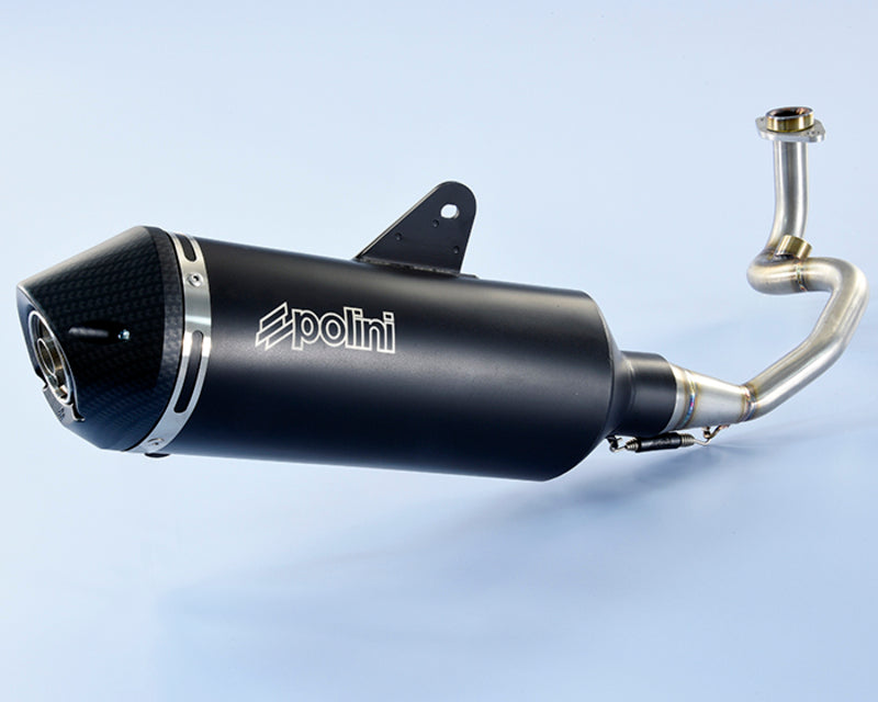 POLINI Maxi-Scooter Komplett Auspuffanlage - Aluminium schwarz Vespa