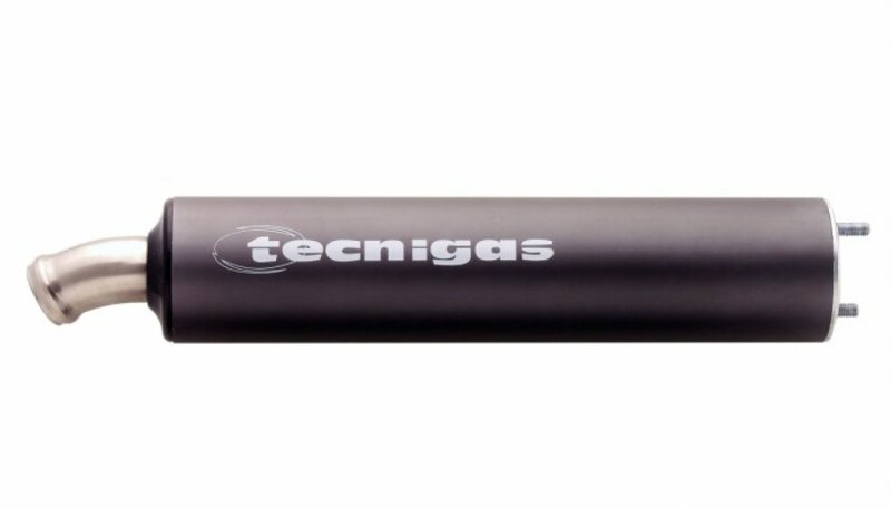 TECNIGAS SCHALLDÄMPFER E-BOX SCHWARZ/ALU 2-TAKTER