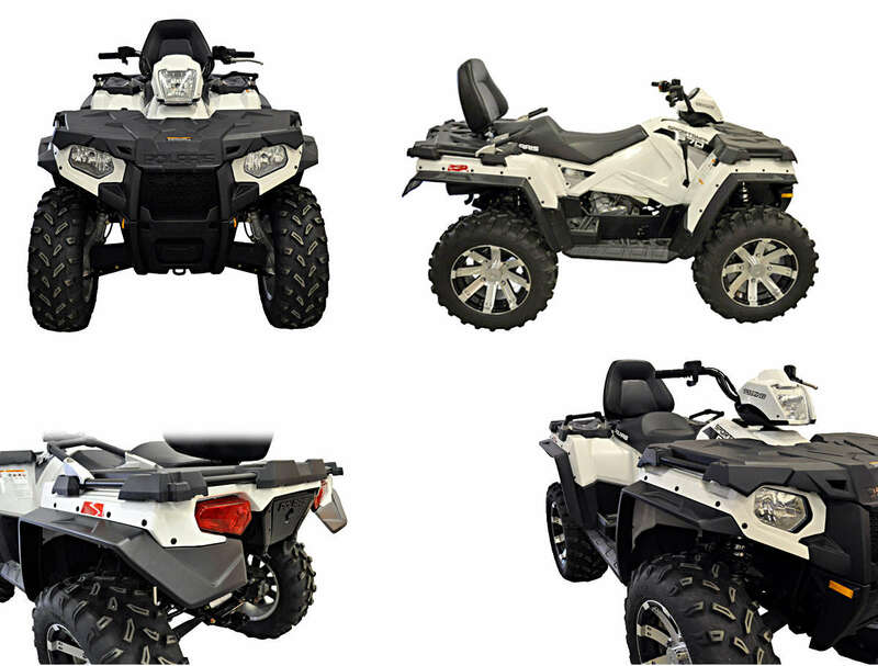 DIRECTION 2 Polyäthylen-Kotflügelverbreiterungskit schwarz Polaris Sportsman Touring 570
