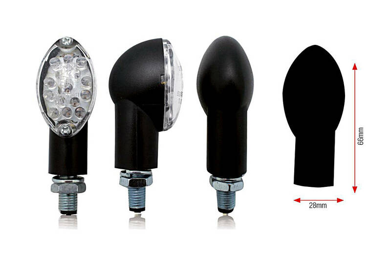 LED Blinker OVAL, transparent
