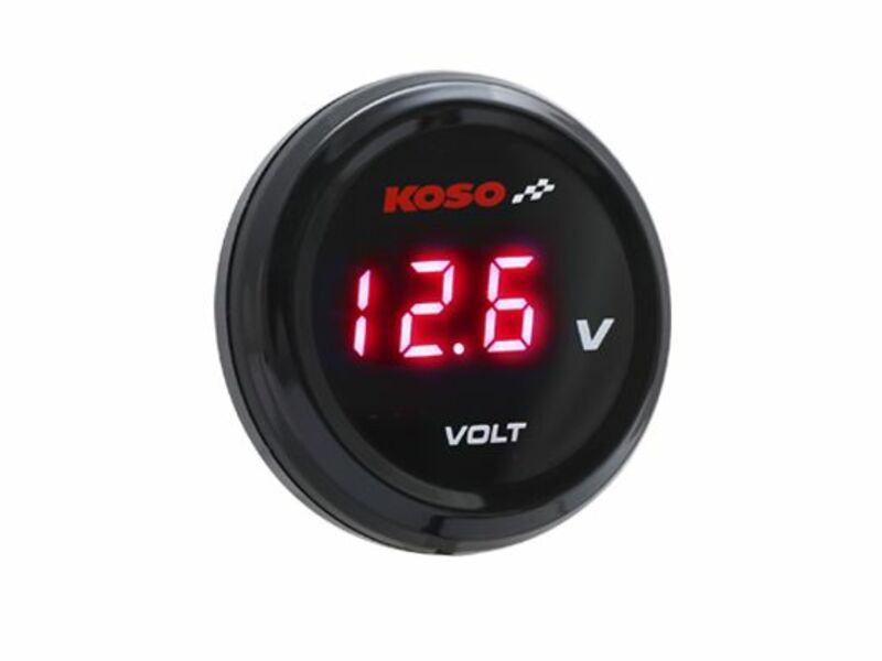 KOSO i-GEAR Voltmeteranzeige blau