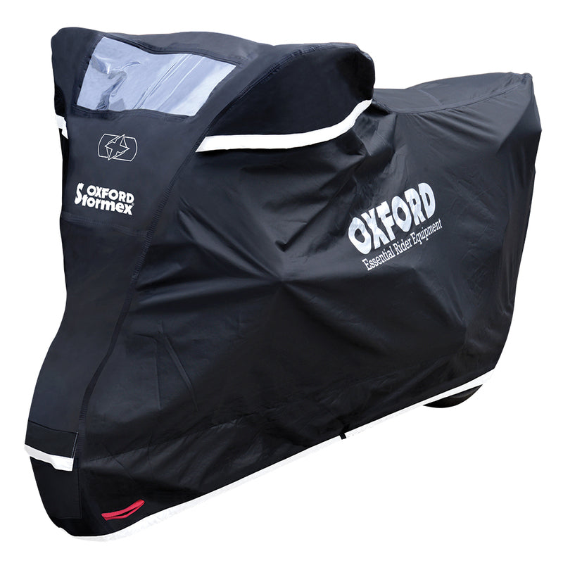 OXFORD Outdoor Abdeckplane Stormex Schwarz - Motorrad / Scooter - L