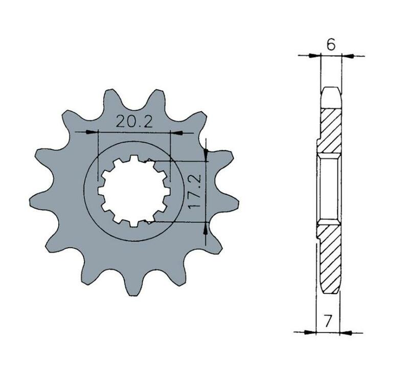 TECNIUM Standard Stahlritzel vorne 1120 - 420