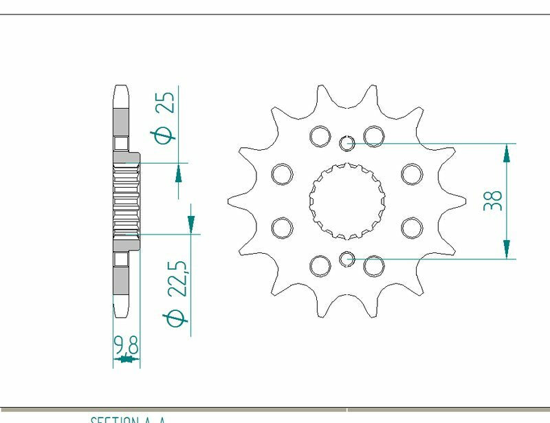 AFAM Standard Stahlritzel vorne 166400 - 520