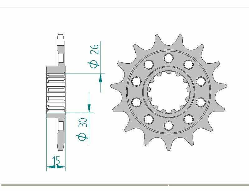 AFAM Standard Stahlritzel vorne 166801 - 520