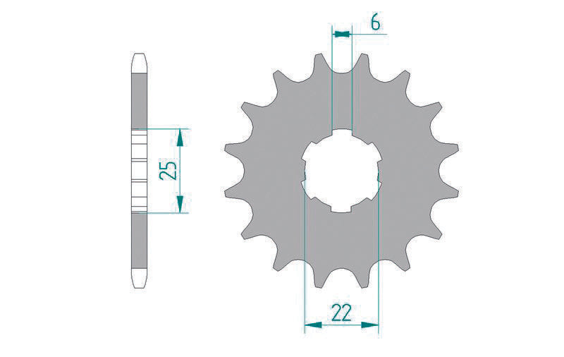 AFAM Standard Stahlritzel vorne 20100 - 420