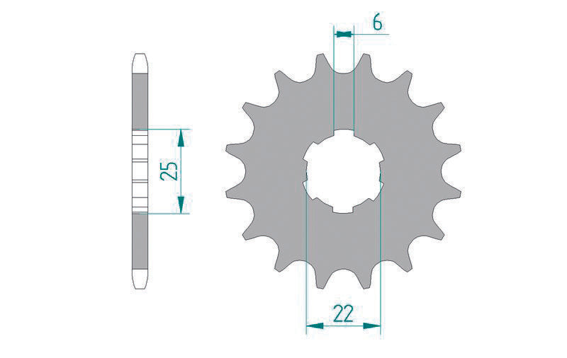 AFAM Standard Stahlritzel vorne 20100 - 420
