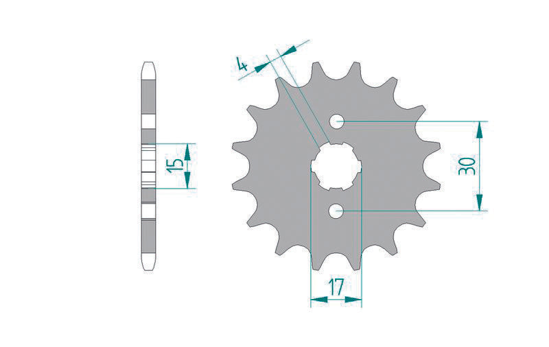 AFAM Standard Stahlritzel vorne 20101 - 420