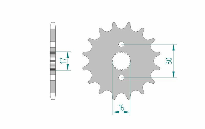 AFAM Standard Stahlritzel vorne 20105 - 420