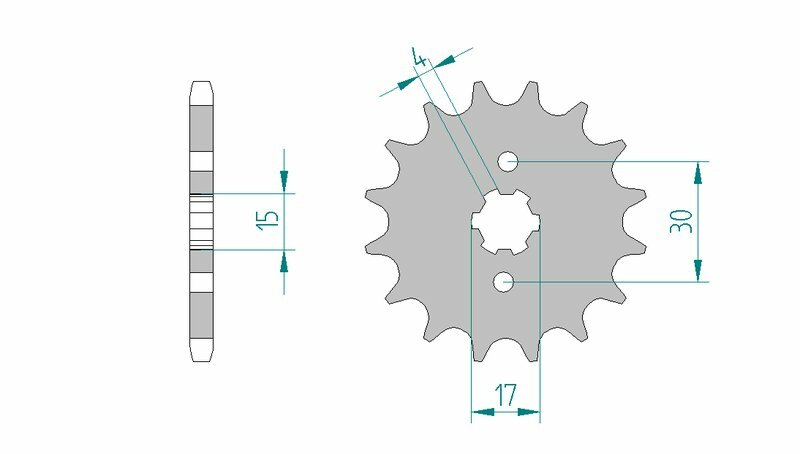 AFAM Standard Stahlritzel vorne 20107 - 428