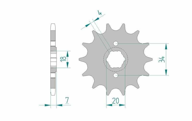 AFAM Standard Stahlritzel vorne 20203 - 520