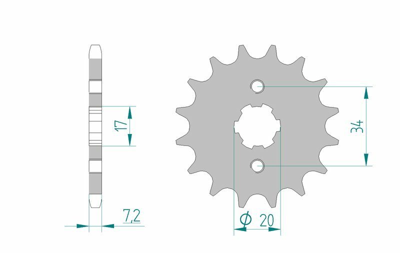 AFAM Standard Stahlritzel vorne 20209 - 428