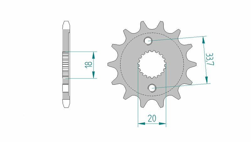 AFAM Standard Stahlritzel vorne 20212 - 428