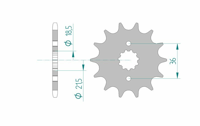 AFAM Standard Stahlritzel vorne 20304 - 520