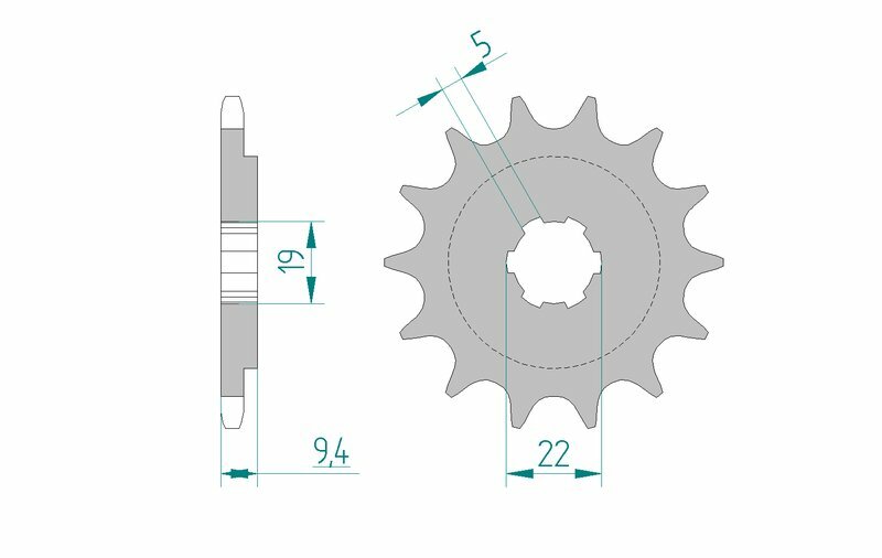 AFAM Standard Stahlritzel vorne 20309 - 520