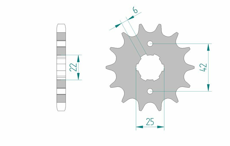 AFAM Standard Stahlritzel vorne 20400 - 530