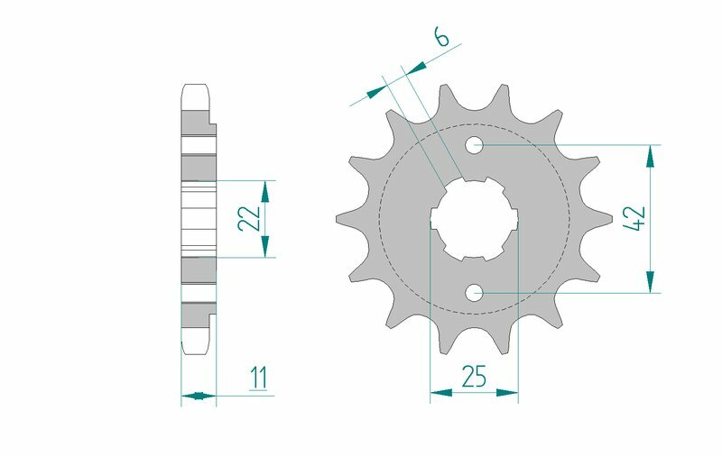 AFAM Standard Stahlritzel vorne 20505 - 530