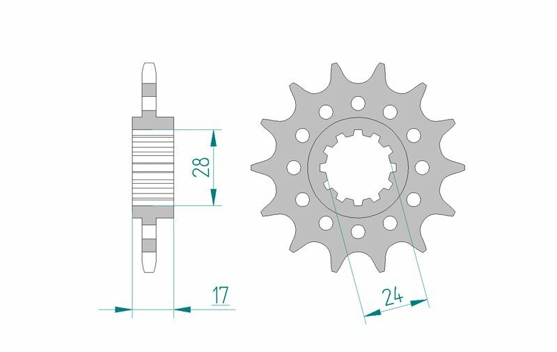 AFAM Standard Stahlritzel vorne 20511 - 520