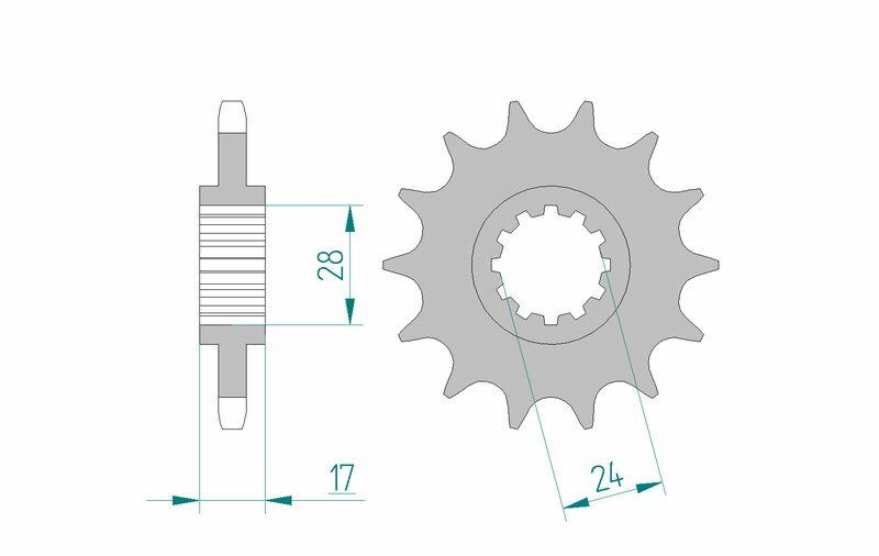 AFAM Standard Stahlritzel vorne 20515 - 525