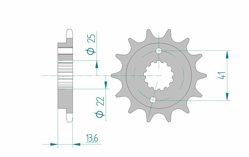 AFAM Standard Stahlritzel vorne 20517 - 520