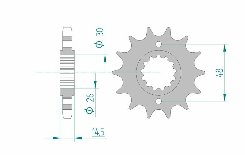 AFAM Standard Stahlritzel vorne 20602 - 530