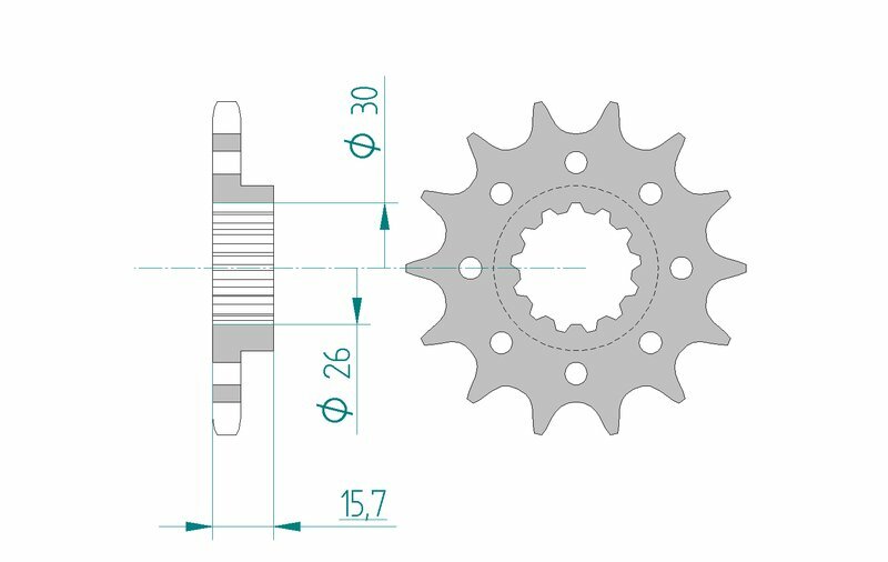 AFAM Standard Stahlritzel vorne 20605 - 525