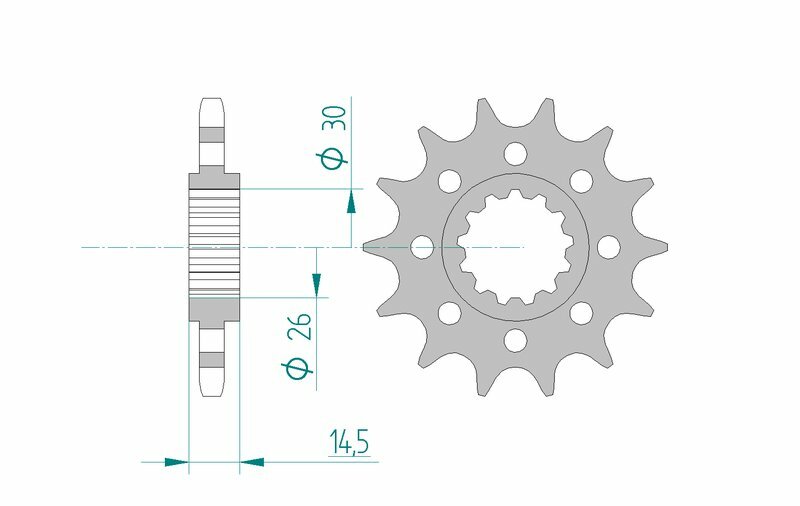 AFAM Standard Stahlritzel vorne 20609 - 525