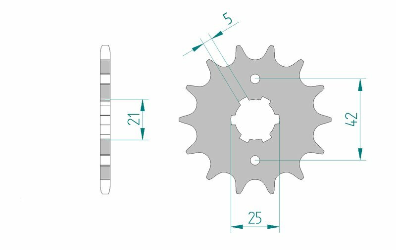 AFAM Standard Stahlritzel vorne 21301 - 520