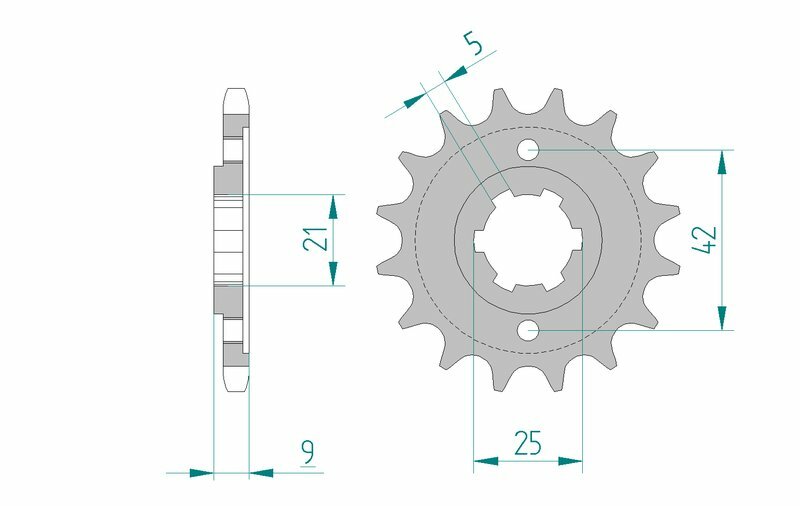 AFAM Standard Stahlritzel vorne 21304 - 428