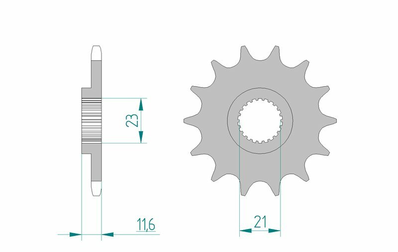 AFAM Standard Stahlritzel vorne 21307 - 520