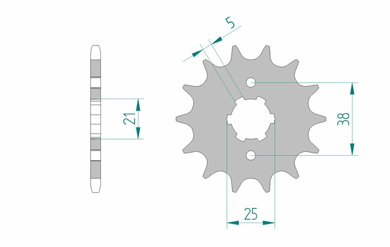 AFAM Standard Stahlritzel vorne 21308 - 520