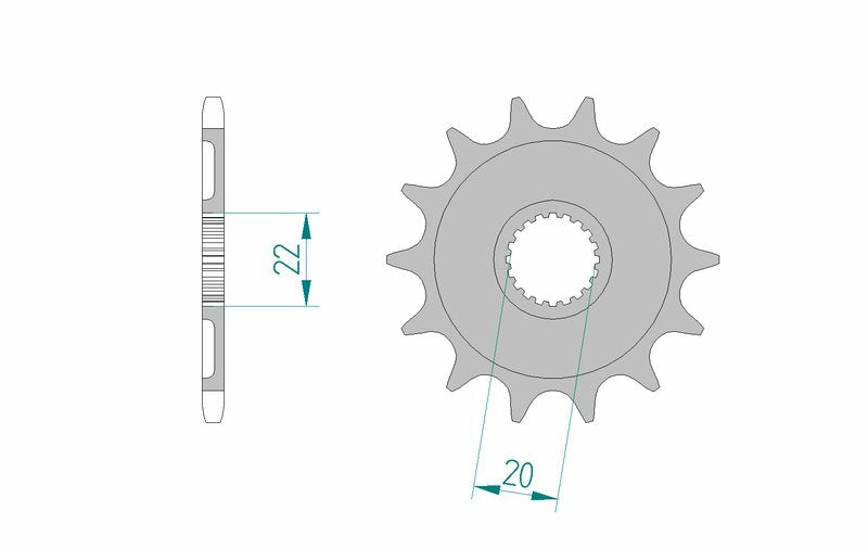 AFAM Standard Stahlritzel vorne 21309 - 520