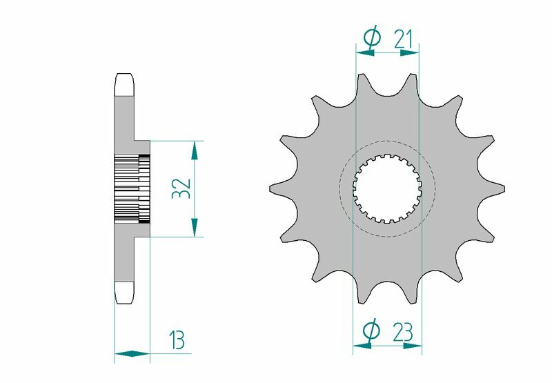 AFAM Standard Stahlritzel vorne 21311 - 428