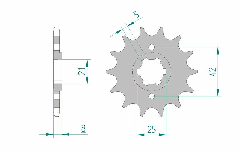 AFAM Standard Stahlritzel vorne 21502 - 520
