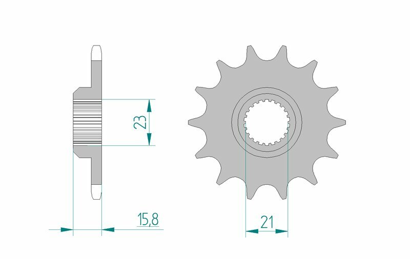 AFAM Standard Stahlritzel vorne 21504 - 520