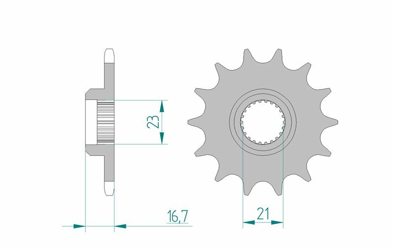 AFAM Standard Stahlritzel vorne 21506 - 520