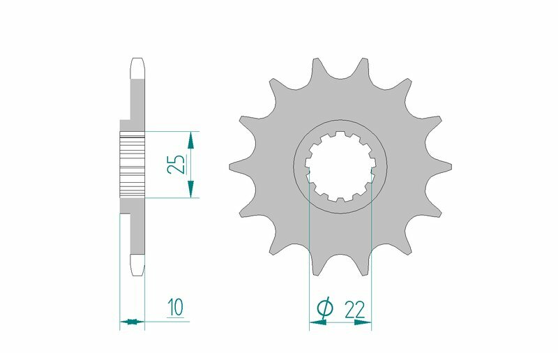 AFAM Standard Stahlritzel vorne 21510 - 520